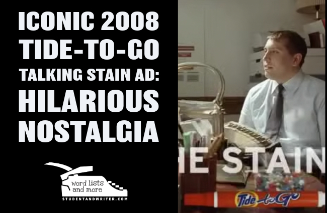 Iconic 2008 Tide-to-Go Talking Stain Ad: Hilarious&nbsp;Nostalgia