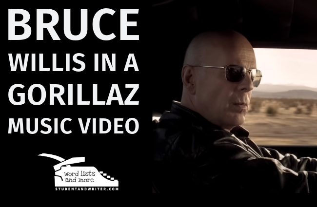 Bruce Willis in a Gorillaz Music Video