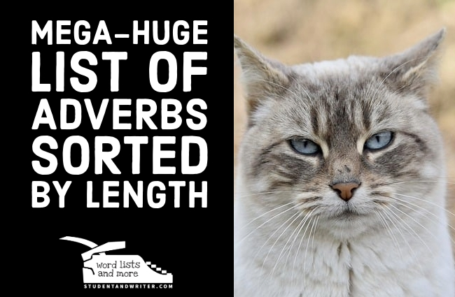 Mega-huge list of adverbs sorted by&nbsp;length