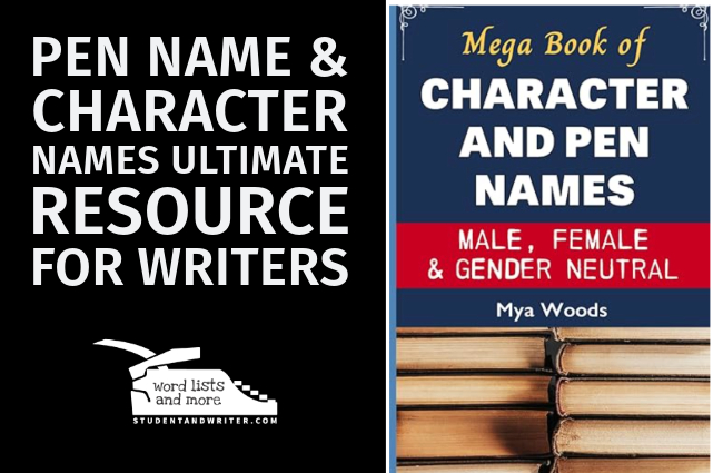 Pen Name & Character Names Ultimate Resource for&nbsp;Writers