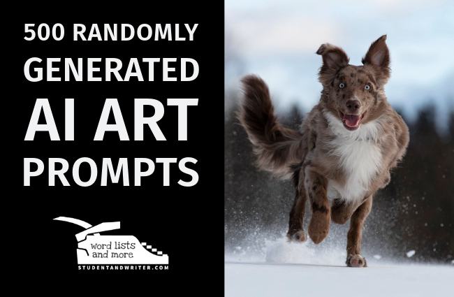 500 Randomly Generated AI Art&nbsp;Prompts