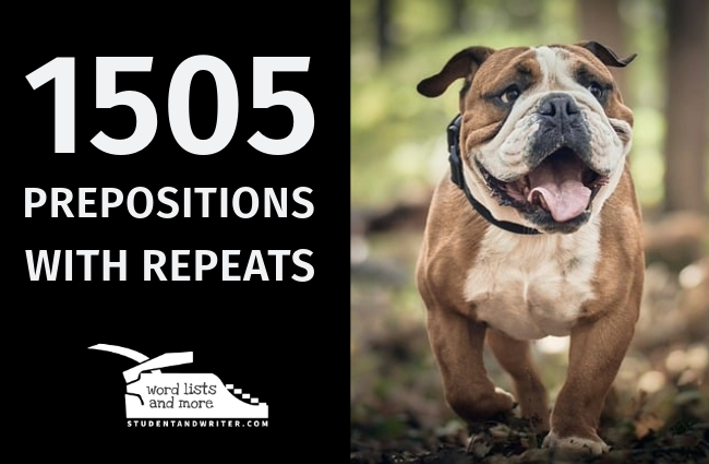 1505 prepositions with&nbsp;repeats