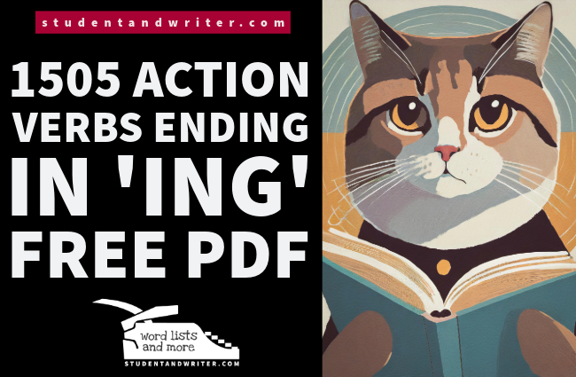 1505 action verbs ending in ‘ING’ – FREE&nbsp;PDF