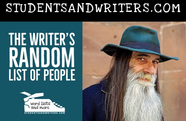 The Writer’s Random List of People, Jobs and Relations – FREE&nbsp;PDF