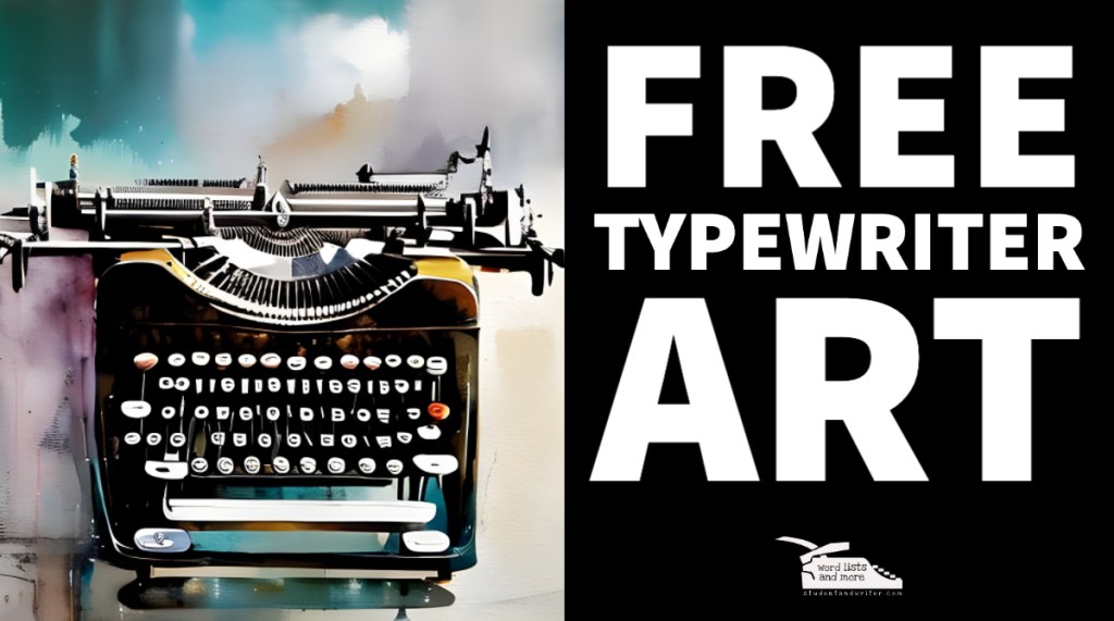 Vintage Typewriter Art – Free to&nbsp;Use