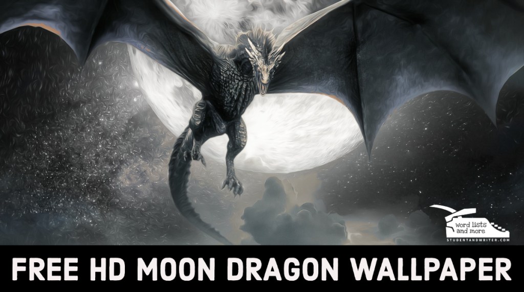 Free HD Moon Dragon&nbsp;Wallpaper