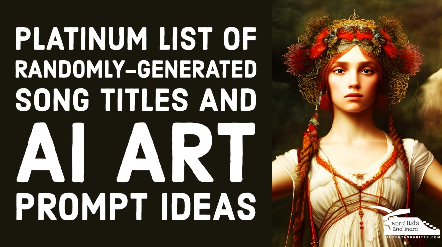 Platinum List of Randomly-Generated Song Titles and AI Art Prompt&nbsp;Ideas