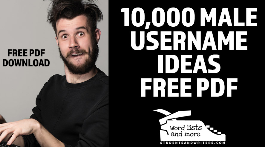 10,000 Male Username Ideas – Free&nbsp;PDF