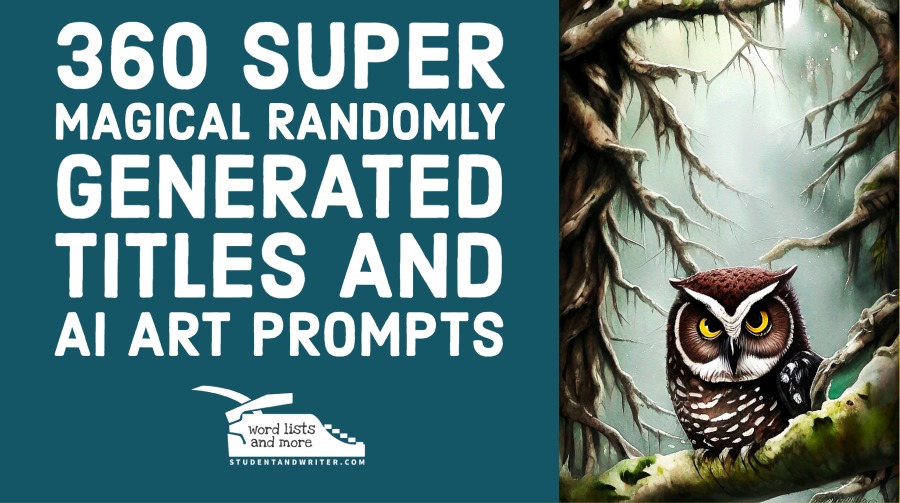 360 Super Magical Randomly Generated Titles and AI Art&nbsp;Prompts