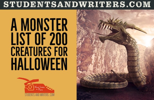 200 Halloween Monsters: Free Poster of Mythical&nbsp;Creatures