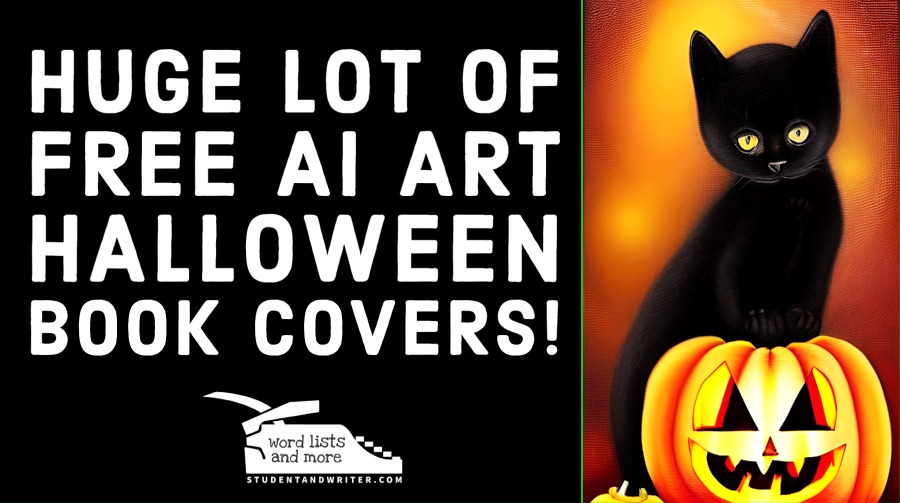 Huge Lot of Free AI Art Halloween Book&nbsp;Covers!