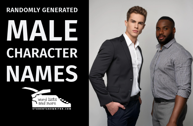 Almost 100 Randomly Generated Male Character&nbsp;Names