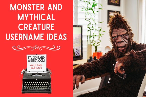 Monster and Mythical Creature Username Ideas