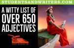 A witty list of over 650 adjectives