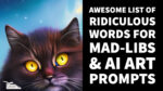 Awesome list of ridiculous words for Mad-libs & AI Art Prompts