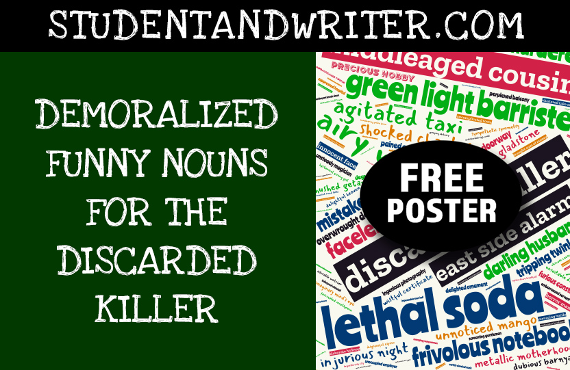 You are currently viewing Demoralized Funny Nouns for the Discarded Killer – Free Poster