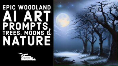 Read more about the article 25 Awe-Inspiring Woodland AI Art Prompts, Trees, Moons & Nature