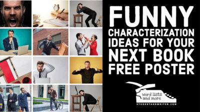 Read more about the article Funny Characterization Ideas For Your Next Book – Free Poster