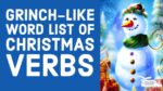 Grinch-Like Word List of Christmas Verbs