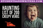 Haunting List of 200 Creepy Verbs with Free PDF