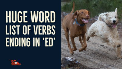 Read more about the article Huge word list of Past Tense Verbs ending in ‘ed’