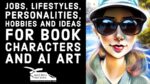 Jobs, Lifestyles, Personalities, Hobbies and Ideas For Book Characters and AI Art
