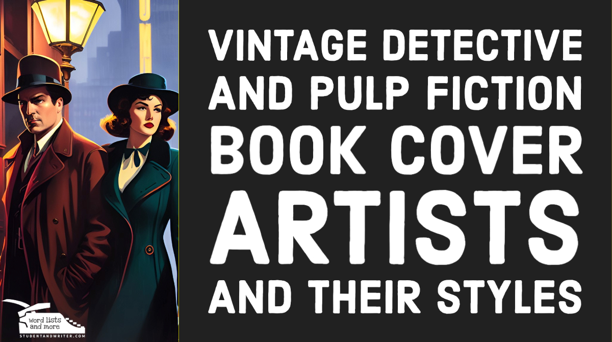 You are currently viewing Vintage Detective and Pulp Fiction Book Cover Artists and their Styles