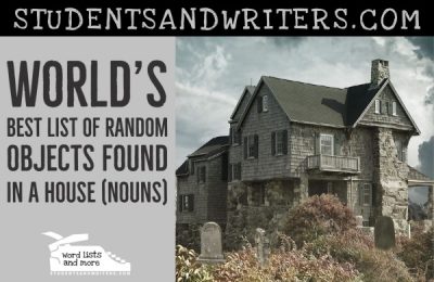 Read more about the article World’s Best List of Random Objects Found in a House (Nouns) – Free Printable PDF