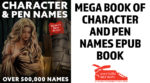 Mega Book of Character and Pen Names EPUB Book