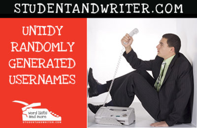 Read more about the article Untidy randomly generated usernames